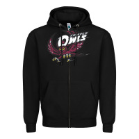 Black temple owls Zipper Hoodie - linhVisuals