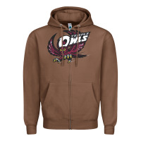 Chestnut temple owls Zipper Hoodie - linhVisuals