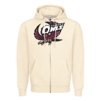 Sandshell temple owls Zipper Hoodie - linhVisuals