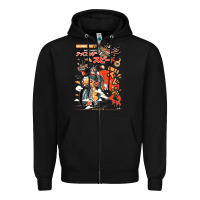 Black ramen rider food, noodles Zipper Hoodie - linhVisuals