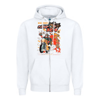White ramen rider food, noodles Zipper Hoodie - linhVisuals