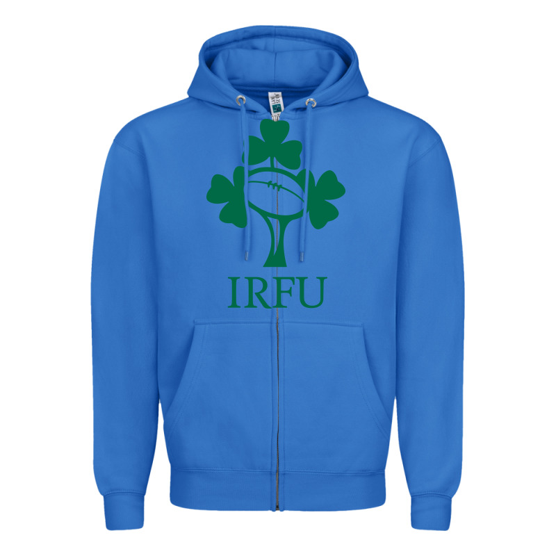 Irish Rugby Football Union Zipper Hoodie by linhVisuals | Teevron