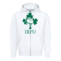 White irish rugby football union Zipper Hoodie - linhVisuals