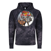 Cloud Black mule buck deer christmas Vintage Hoodie - LillyAllenDesigns