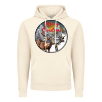 Vintage Artic mule buck deer christmas Vintage Hoodie - LillyAllenDesigns
