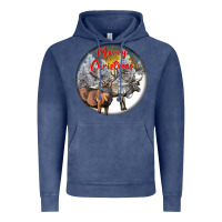 Vintage Denim mule buck deer christmas Vintage Hoodie - LillyAllenDesigns