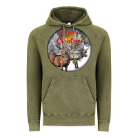 Vintage Olive mule buck deer christmas Vintage Hoodie - LillyAllenDesigns