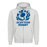 Dove Grey scottish rugby Zipper Hoodie - linhVisuals