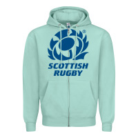 Seafoam scottish rugby Zipper Hoodie - linhVisuals