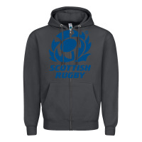 Smoke scottish rugby Zipper Hoodie - linhVisuals
