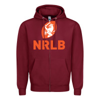 Burgundy netherlands rugby national Zipper Hoodie - linhVisuals