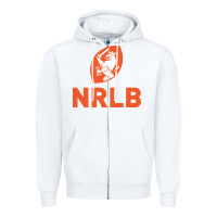 White netherlands rugby national Zipper Hoodie - linhVisuals