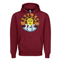 Burgundy Ice Abolish Zipper Hoodie - linhVisuals