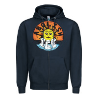 Navy Ice Abolish Zipper Hoodie - linhVisuals