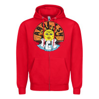 Red Ice Abolish Zipper Hoodie - linhVisuals