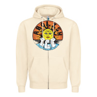 Sandshell Ice Abolish Zipper Hoodie - linhVisuals
