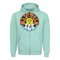Seafoam Ice Abolish Zipper Hoodie - linhVisuals