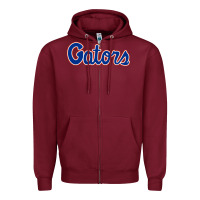 Burgundy florida sport Zipper Hoodie - linhVisuals