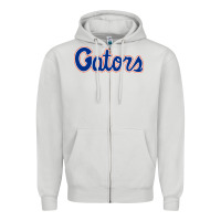 Dove Grey florida sport Zipper Hoodie - linhVisuals