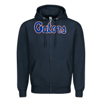 Navy florida sport Zipper Hoodie - linhVisuals