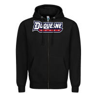 Black duquesne sports Zipper Hoodie - linhVisuals