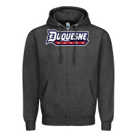 Charcoal Heather duquesne sports Zipper Hoodie - linhVisuals