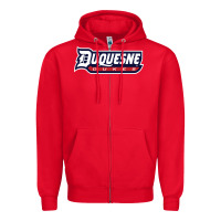 Red duquesne sports Zipper Hoodie - linhVisuals