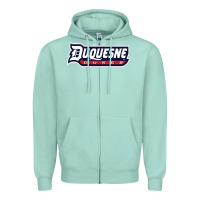Seafoam duquesne sports Zipper Hoodie - linhVisuals