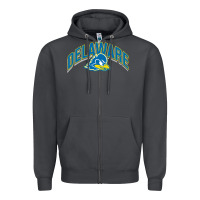 Smoke delaware sportss Zipper Hoodie - linhVisuals