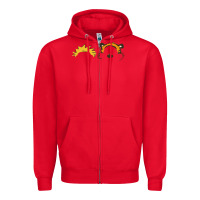 Red hobbes Zipper Hoodie - linhVisuals