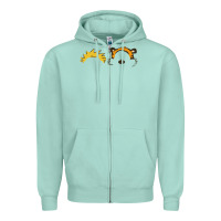 Seafoam hobbes Zipper Hoodie - linhVisuals