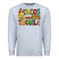 Heather Grey tacos and tequila Premium Sweatshirt - RanaPortraitStore