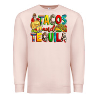 Pale Pink tacos and tequila Premium Sweatshirt - RanaPortraitStore