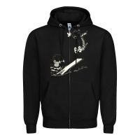 Black hobbes Zipper Hoodie - linhVisuals
