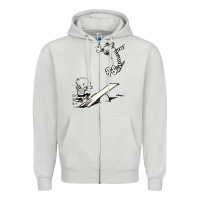 Dove Grey hobbes Zipper Hoodie - linhVisuals
