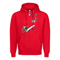 Red hobbes Zipper Hoodie - linhVisuals