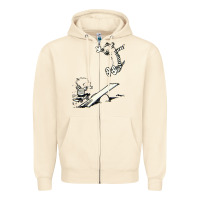 Sandshell hobbes Zipper Hoodie - linhVisuals