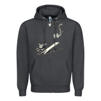 Smoke hobbes Zipper Hoodie - linhVisuals