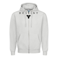 Dove Grey destiny games Zipper Hoodie - linhVisuals