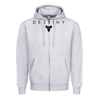 Heather Grey destiny games Zipper Hoodie - linhVisuals