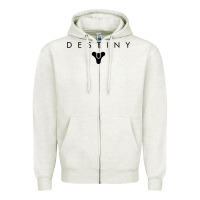 Oatmeal Heather destiny games Zipper Hoodie - linhVisuals