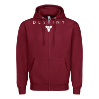 Burgundy destiny games Zipper Hoodie - linhVisuals