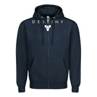 Navy destiny games Zipper Hoodie - linhVisuals
