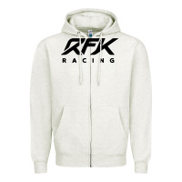Oatmeal Heather rfk racing Zipper Hoodie - linhVisuals