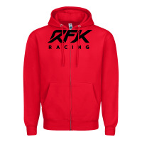 Red rfk racing Zipper Hoodie - linhVisuals
