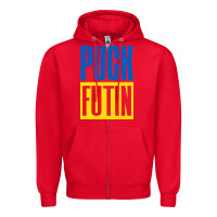Red puck futin meme Zipper Hoodie - linhVisuals