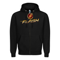 Black the flash 02 Zipper Hoodie - linhVisuals