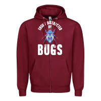 Burgundy entomology t  shirt entomology entomologist t  shirtby Zipper Hoodie - linhVisuals