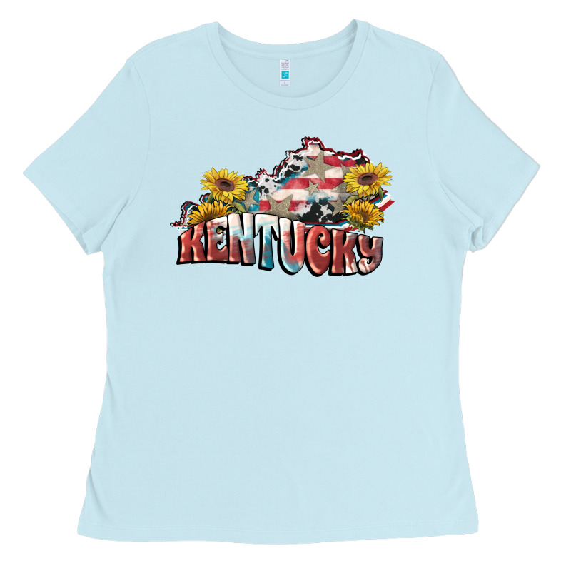 Kentucky 4th Of July Ladies Tee by FaDigitalArtStudio | Teevron