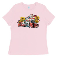 Bubblegum Pink Kentucky 4th of July Ladies Tee - FaDigitalArtStudio
